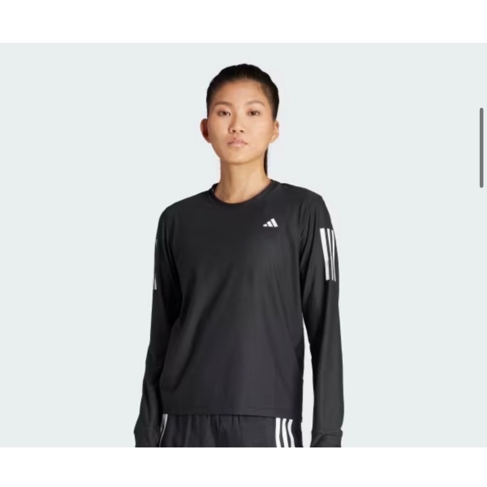 adidas Women's Own The Run Long Sleeve Tee – Black – Size Small – NWT
